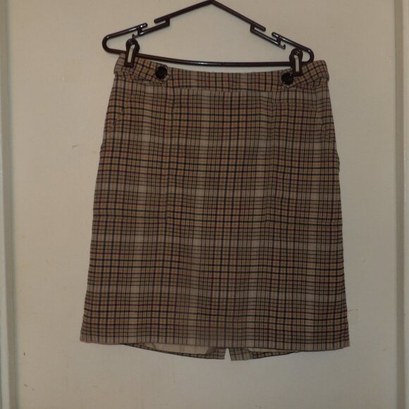 Merona Dresses & Skirts - Merona Wool Blend Plaid Pencil Skirt Sz 14